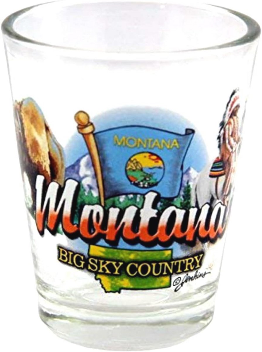 Souvenir Shot Glass Montana Big Sky Country