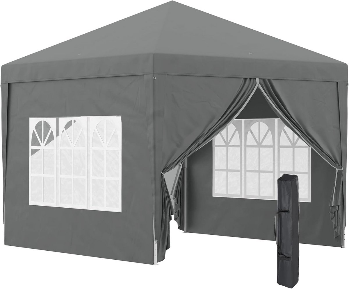 Pop-up Partytent 3 x 3 m met 4 Afneembare Wanden
