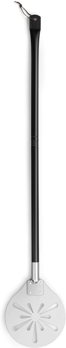 Perforated Stainless Steel Pizza Shovel 8 Inch with Removable Long Handle