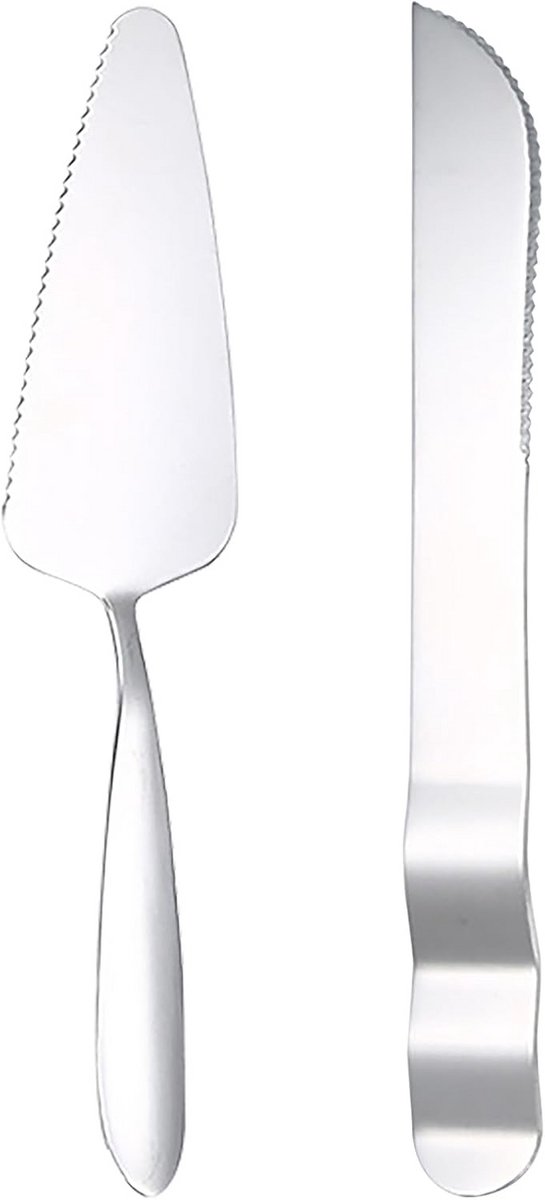 Stainless Steel Cake Server and Cutting Set - 20 cm Pizza and Lasagna Lift