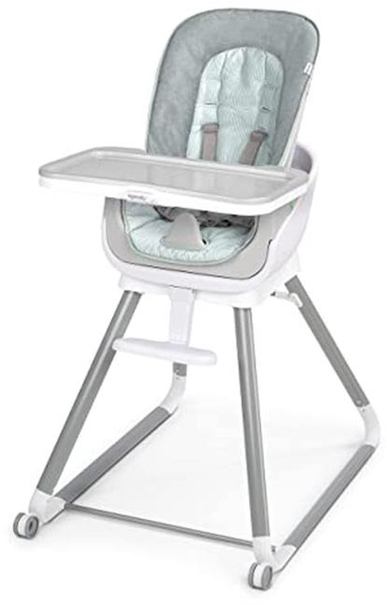 6-in-1 Kinderstoel met Vibratiefunctie en Speelboog voor Baby's en Peuters