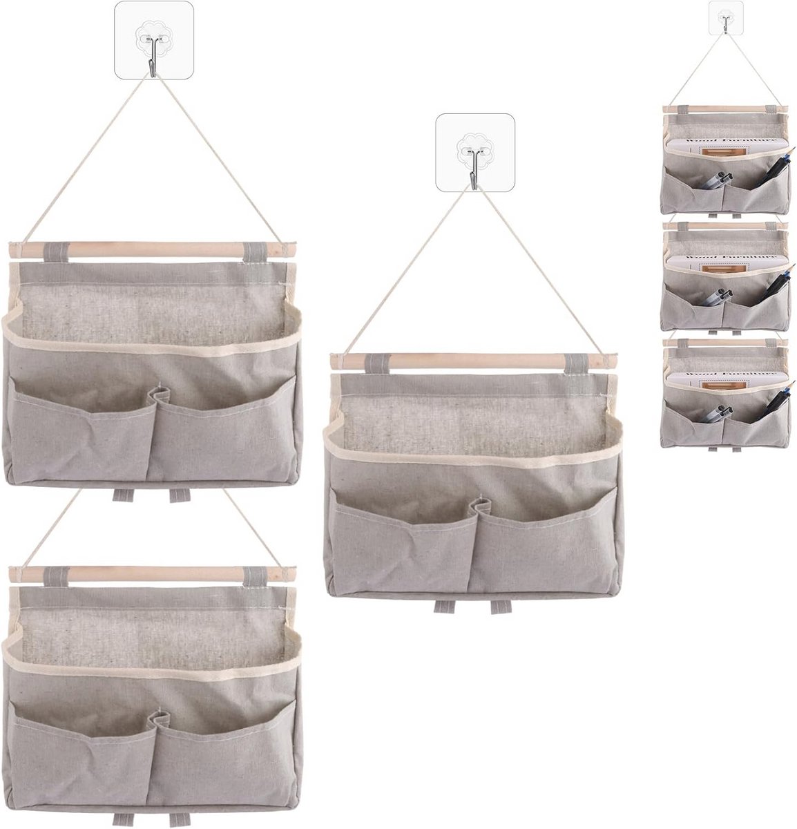 3 Stuks Hangorganizers voor Efficiënte Opslag