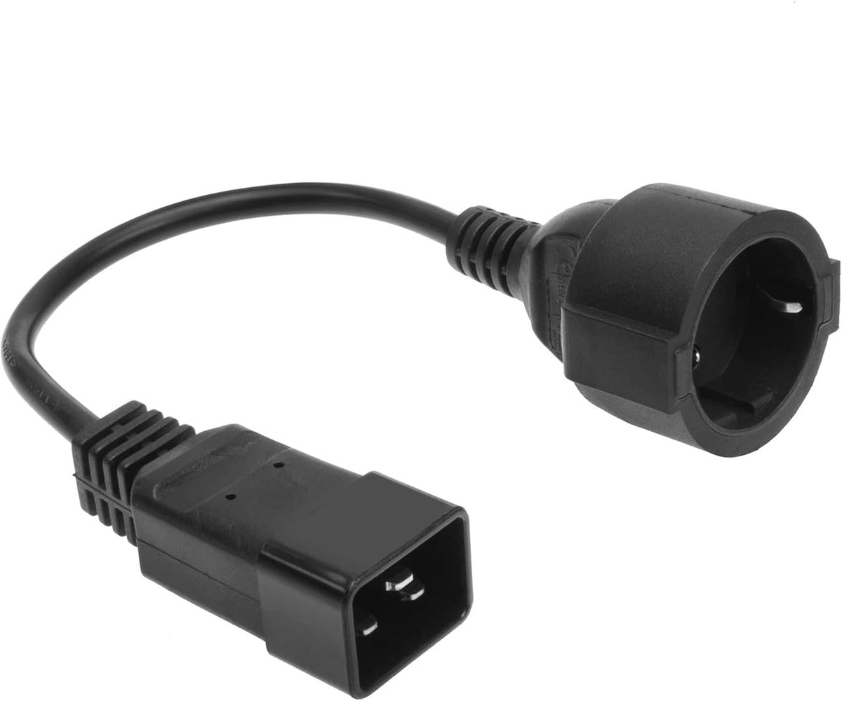 CEE 7/3 Power Cable 0.2 m - C14 Plug to CEE7/3 Bus Power Cord for Server