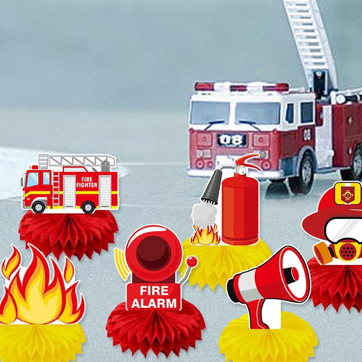 8 stuks Happy Birthday Party Decoraties Levert Verjaardag Honingraat Centerpieces Verjaardag Tafel Toppers voor Verjaardag Feest Gunst Foto Booth Props, Zwart en Goud