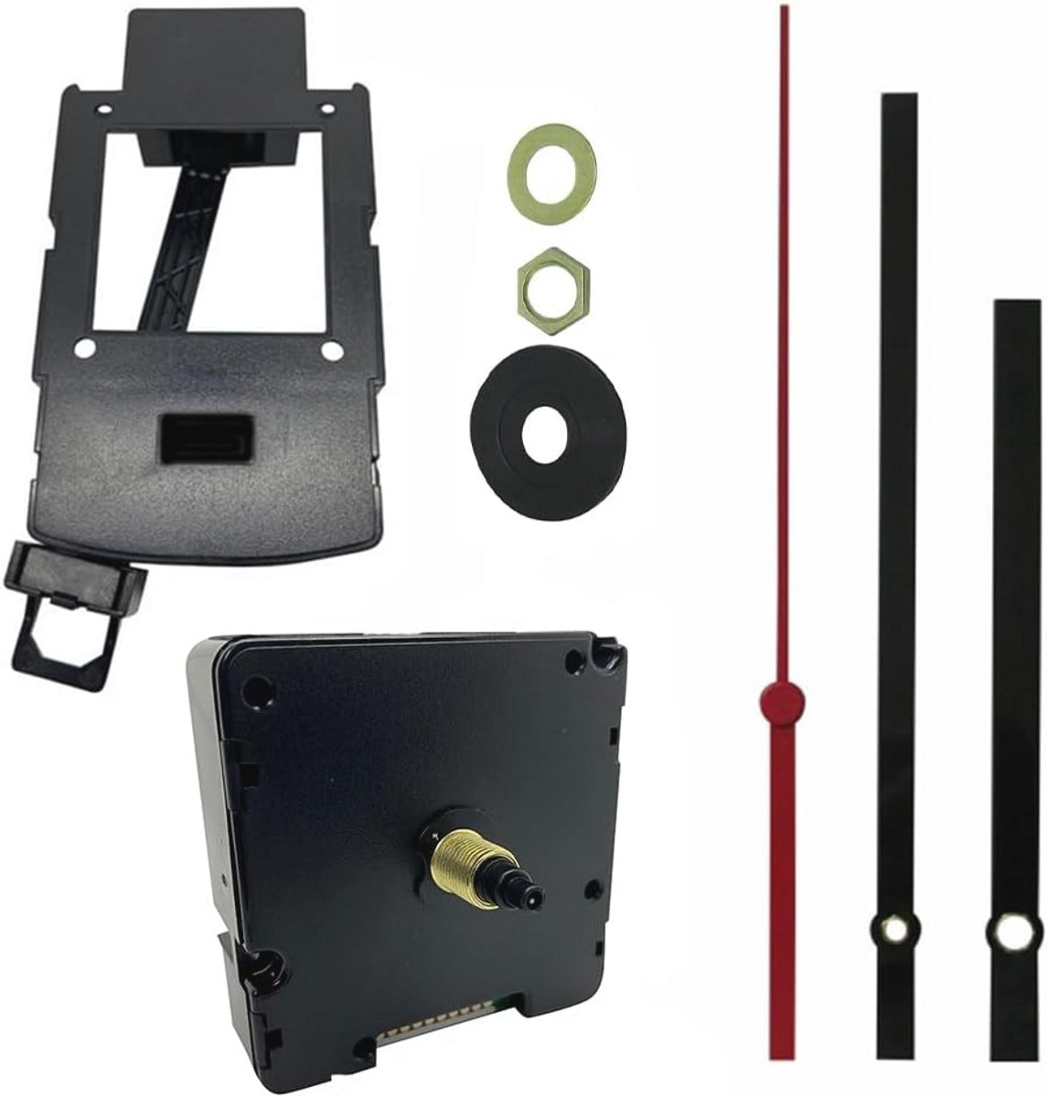 Radiogecontroleerde Kwarts Klok Beweging met Pendule - 130mm - Zwarte Wijzers, Gouden Draad