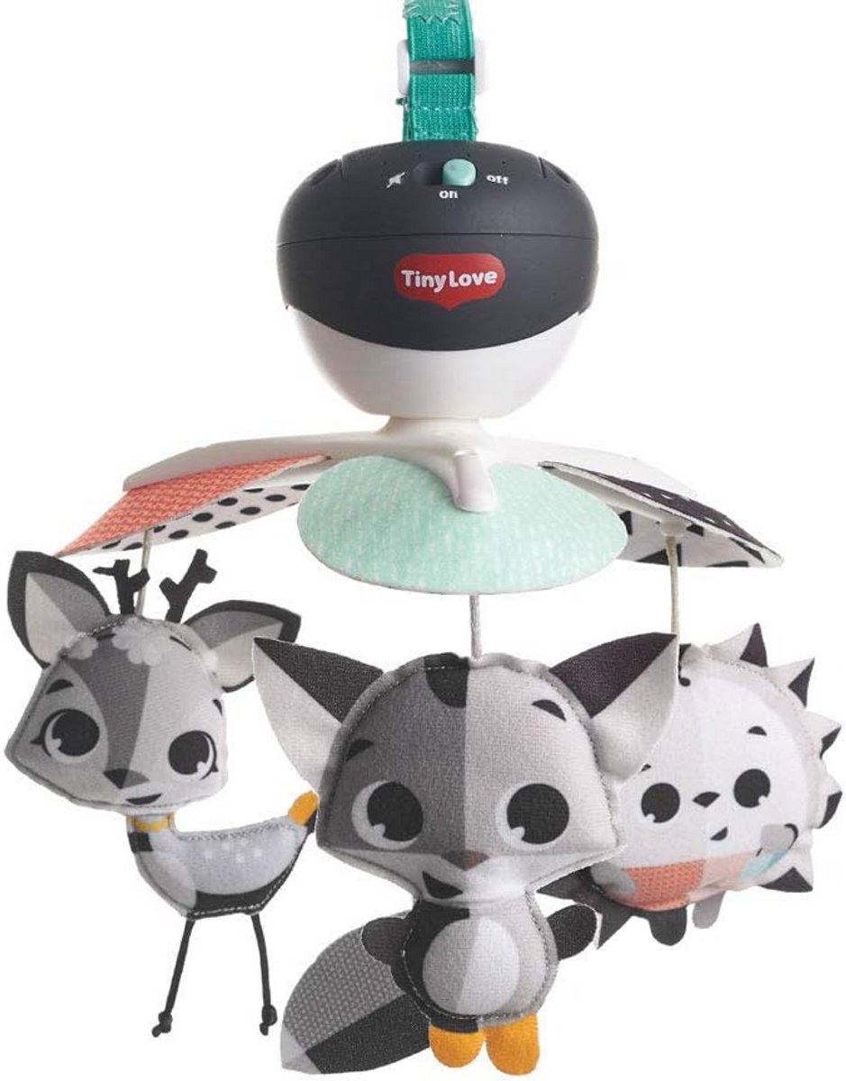 Multifunctionele 3-in-1 Baby Muziekmobiel voor Bed, Buggy en Reis