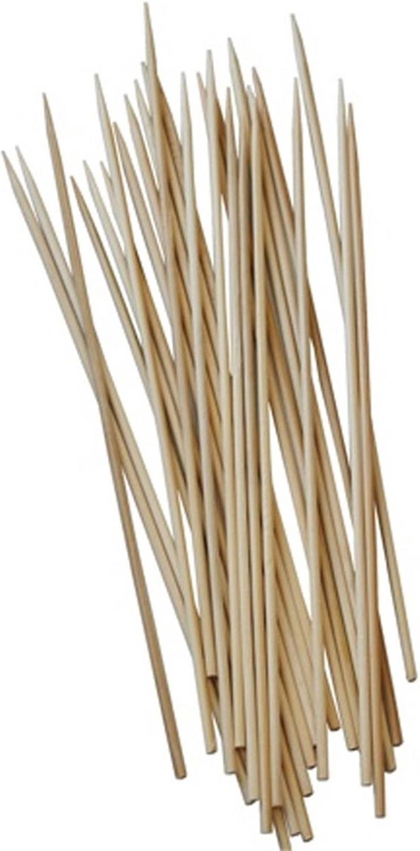 1000 bamboe sjasliekspiesen, 25 cm lang, 3 mm dik
