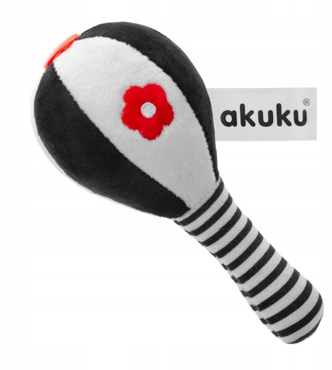 AKUKU Contrasterende Pluche Sensorische Rammelaar – Zacht – 0+ Maanden 0+ maanden
