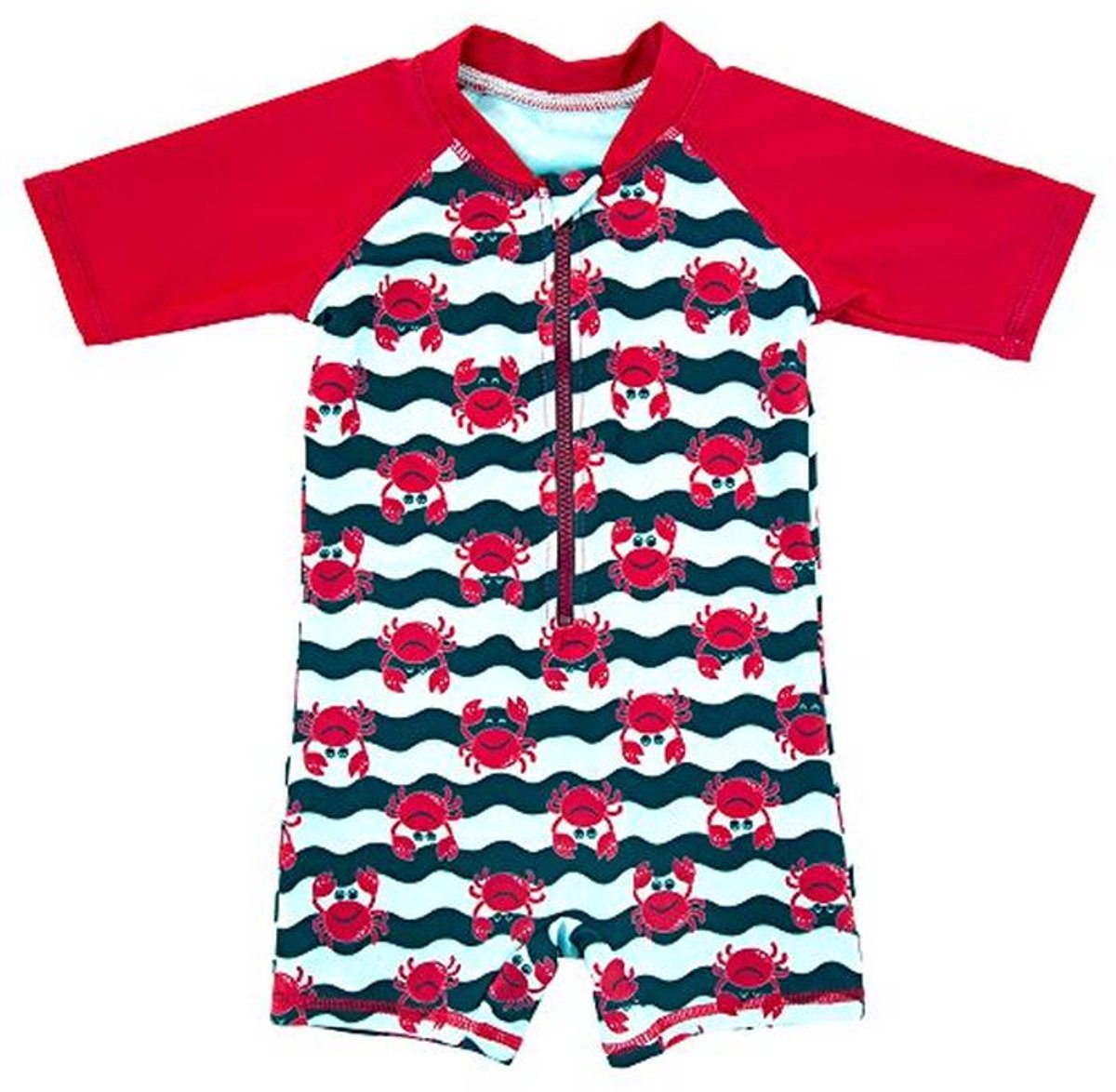Jongens One-Piece Zwemshort Rash Guard met Zonbescherming