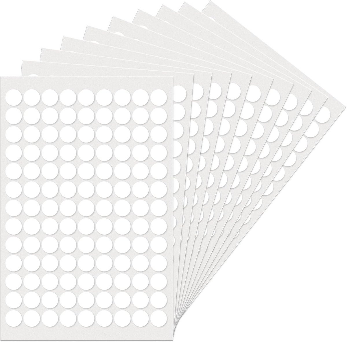 Ronde zelfklevende puntstickers - 13 mm kleurcodering, waterdicht, 1170 stuks