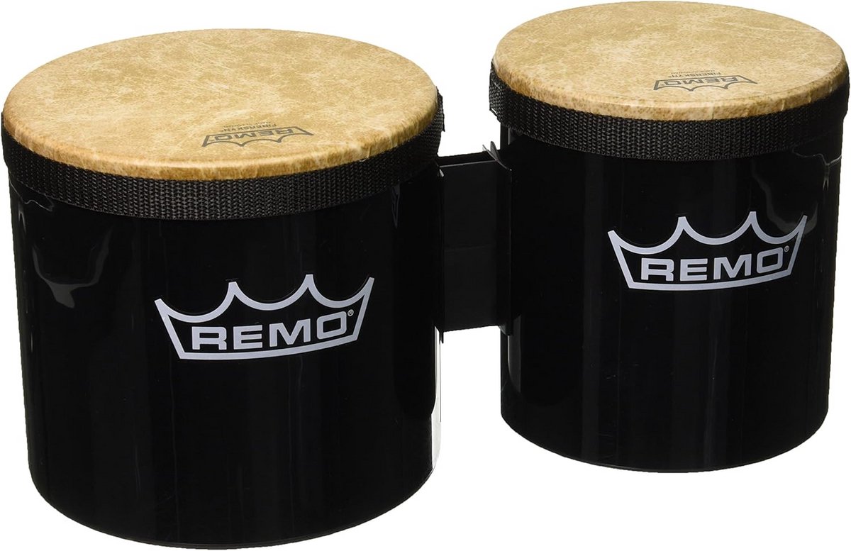 Bongo-set voor muzikale creativiteit - 8 inch zwart