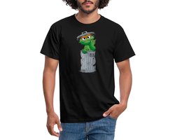 Sesamstraat Oscar Vuilnisbak T-Shirt Heren