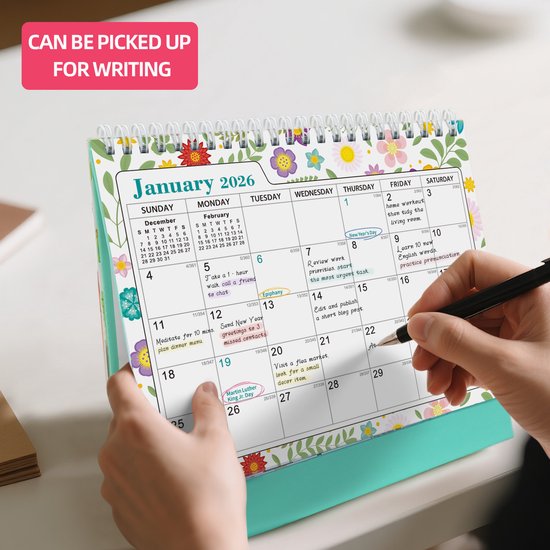 Mini-bureaukalender - januari 2026 tot juli 2027 Dagplanner Mini-bureaukalender - januari 2026 tot juli 2027 Dagplanner