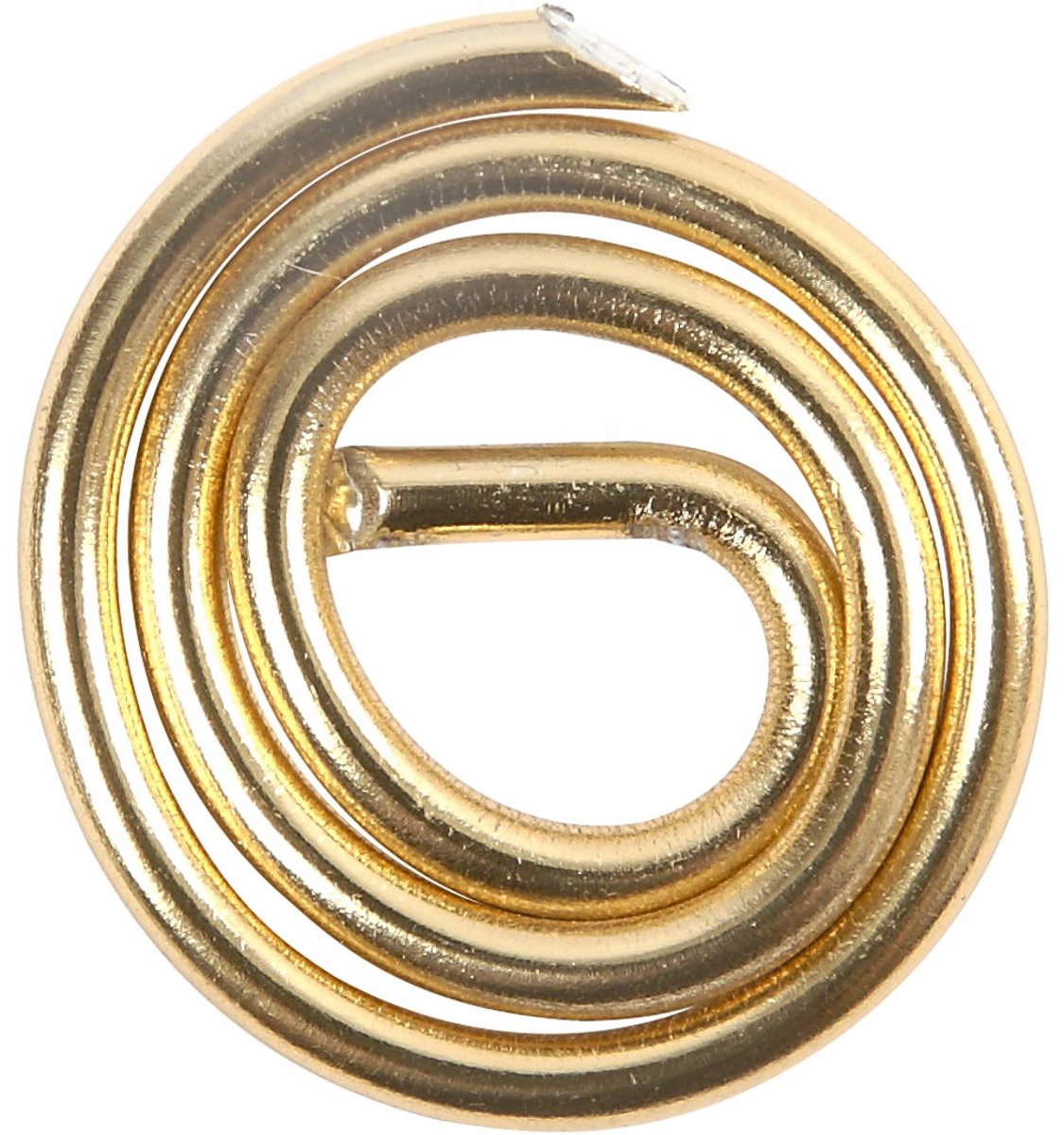 Alu draad, rond, dikte 2 mm, goud, 10 m/ 1 rol
