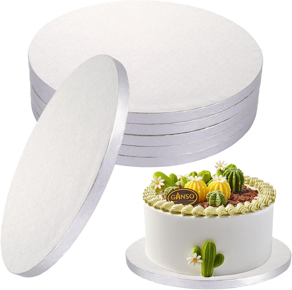 5 Stuks Taartbord 12 mm - 25 cm