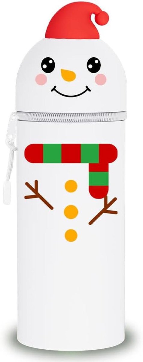 Zachte 2-in-1 Siliconen Pennenetui voor Kinderen - Kawaii Stylings-opties voor School en Thuis