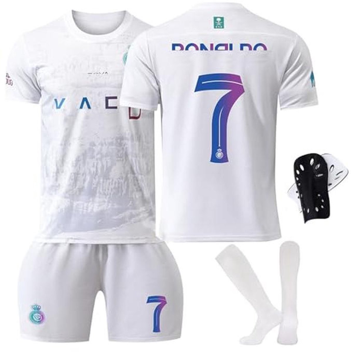 Voetbaltenue Kinderen - Voetbalshirt, Shorts, Sokken en Kniebeschermers