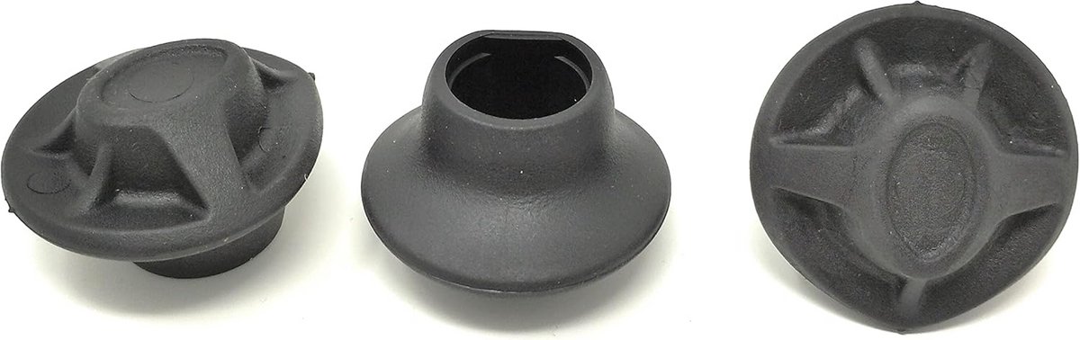 Set van 3 Rubber Doppen voor Comfortabele Krukken