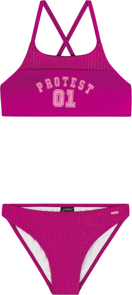 Protest PRTWaw JR Bikini set Meisjes Gespsluiting Uitneembare vulling Normale pasvorm Roze