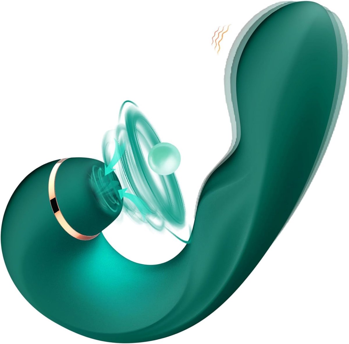 DOWO® - 3 in 1 Vibrator - 10 Vibratiestanden - 5 Pulsatiestanden - Dildo Vibrator - Intense Clitoris & G-Spot stimulator - Sex Toys voor Vrouwen & Koppels - Vibrators voor Vrouwen - Clitoris Stimulator - Seksspeeltjes - Cadeau voor Vrouw