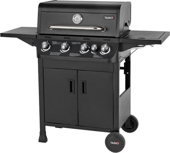 TAINO BRANDO 4+1 Gasgrill met 4 branders - zijbrander barbecuewagen gasgrill — afbeelding 5