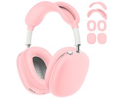 Shieldcase Beschermset geschikt voor Apple Airpods Max 1/2 - Siliconen covers / bescherming - 4 delige set - Hoofdband cover - Oorkap Beschermers & Reishoes - 4 in 1 set - Roze