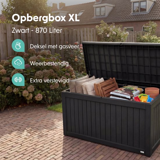 LifeGoods Opbergbox - 870L - Kussenbox - Waterdicht