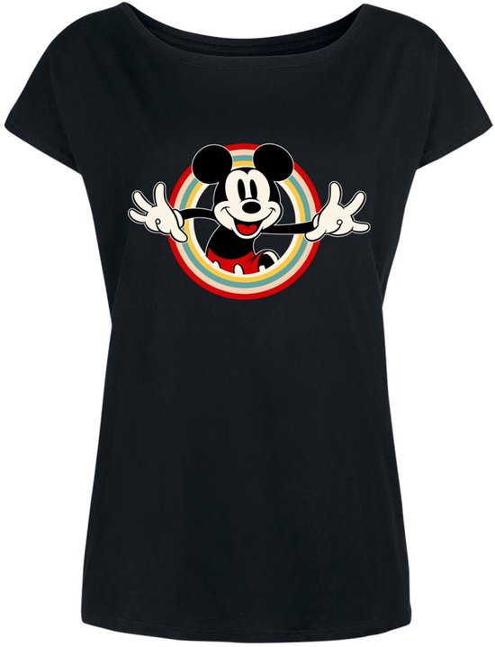 Mickey Mouse Mickey Mouse Dames T-shirt - zwart - XXL