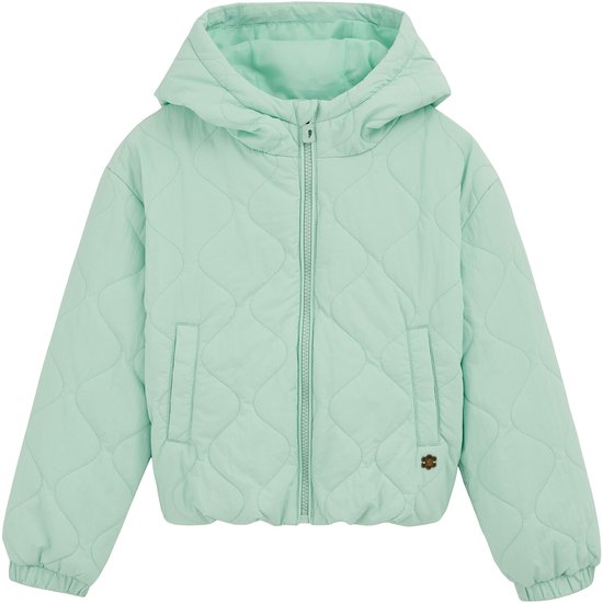 WE Fashion Veste matelassée pour filles avec capuche et détail floral