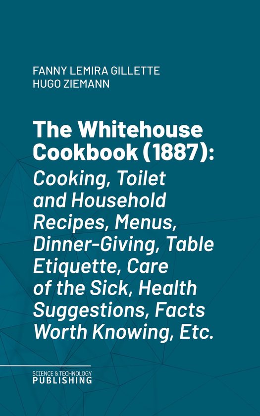 The Whitehouse Cookbook (1887) - cover