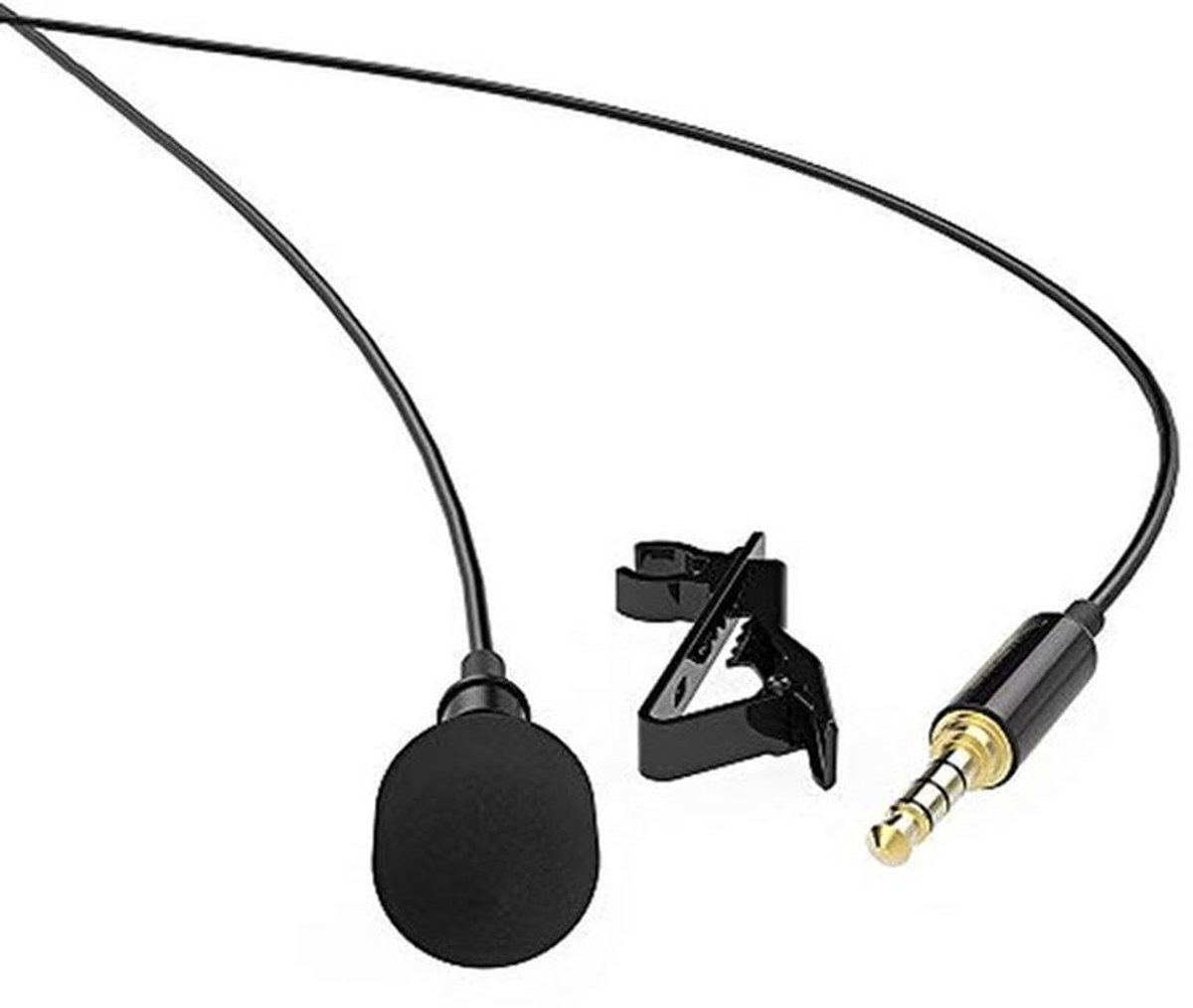 KARZO - Lavalier clip-on omnidirectionele condensatormicrofoon voor smartphone en camera, ideaal voor live streaming, podcasts en interviews met heldere geluidsopname
