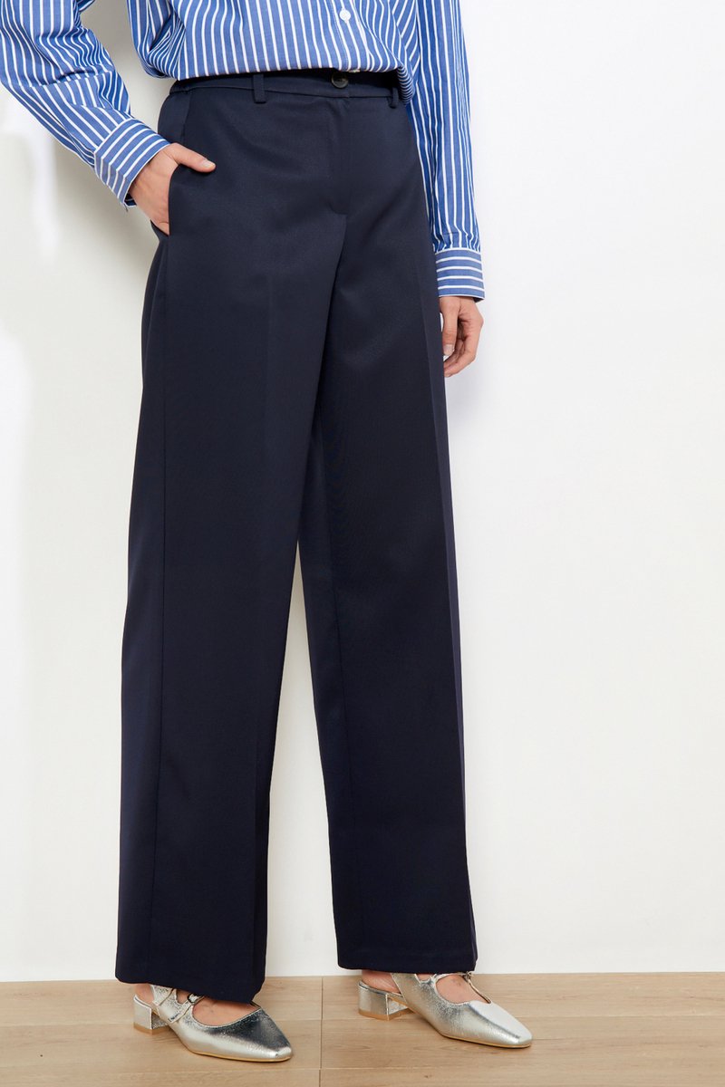 LolaLiza Broek P Twillwid1f 06601102 2723 Navy Basic Dames Maat - W42