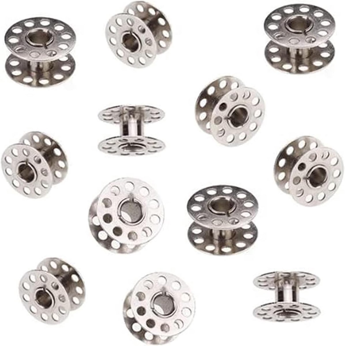 20x Metalen Spoelen voor Naaimachine - Lege Draadspoelen Set