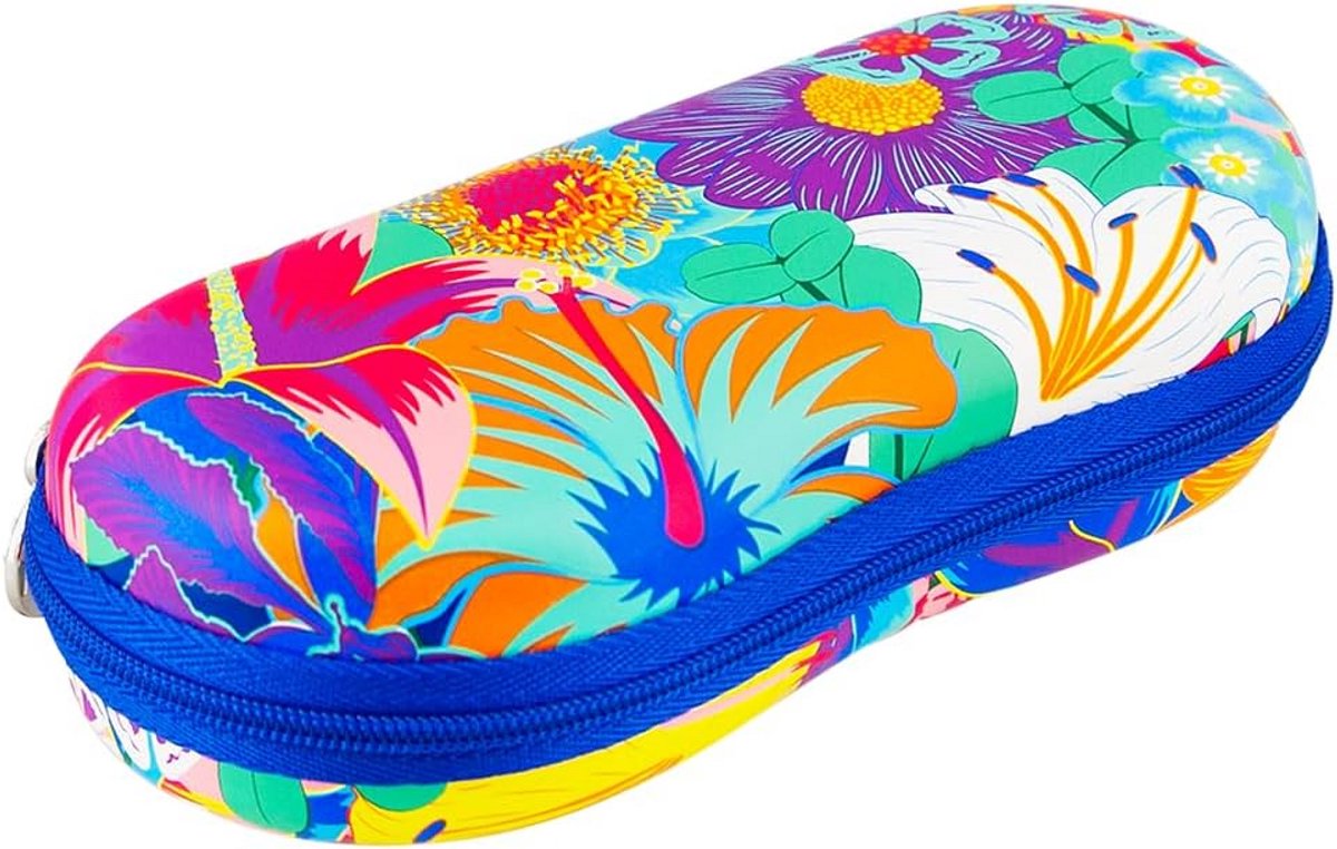 Brillenkoker Bloemen Print - Harde Opbergdoos voor Bril