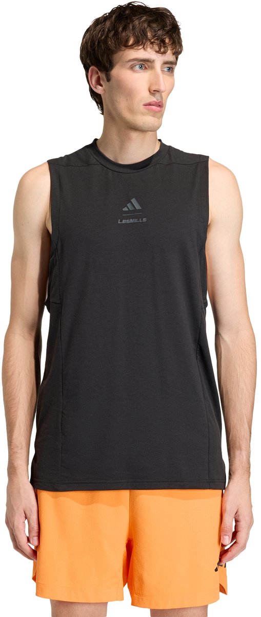 Adidas Performance Les Mills Graphic Tanktop Heren Zwart