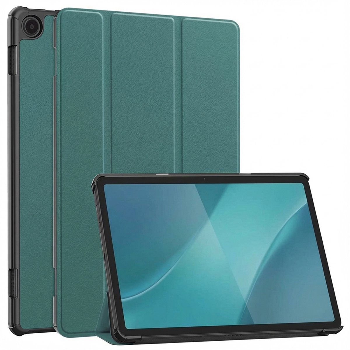 imoshion Tablet Hoes - Geschikt voor Amazon Fire Max 11 - Trifold Bookcase - Donkergroen