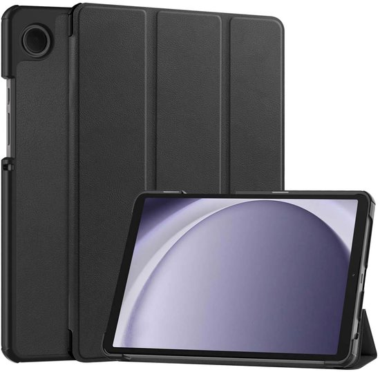 imoshion Tablet Hoes - Geschikt voor Samsung Galaxy Tab A11 / A9 8.7 inch - Trifold Bookcase - Zwart