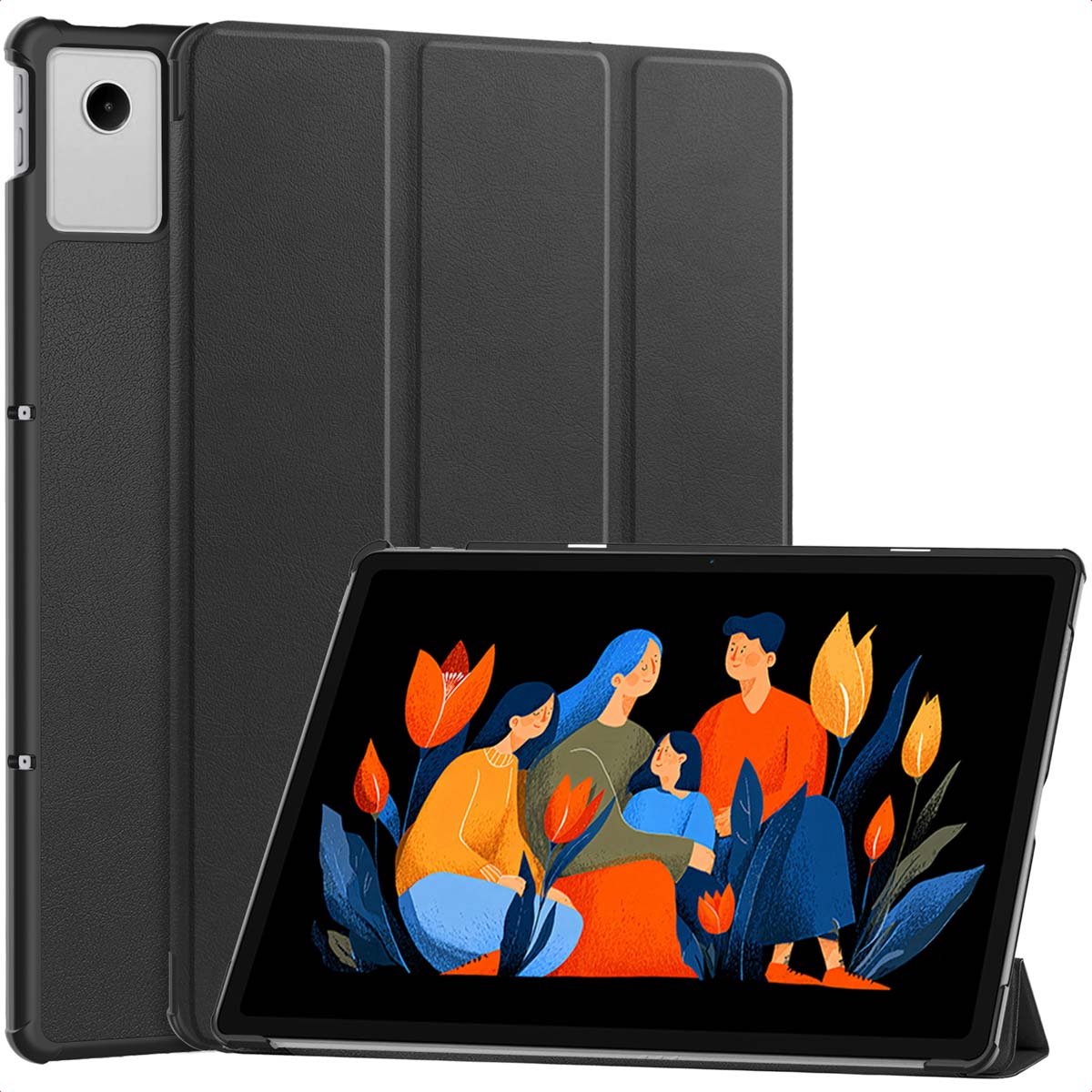 imoshion Tablet Hoes - Geschikt voor Lenovo Idea Tab Plus - Trifold Bookcase - Zwart
