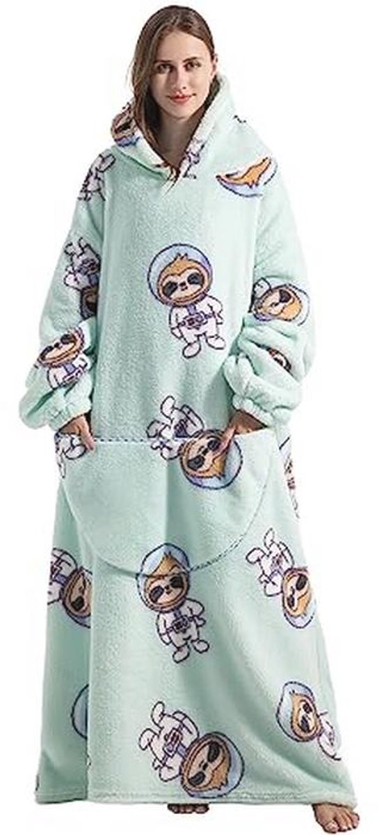 Oversized Snoodie Hoodie Deken voor Dames - Ultra Comfortabele Draagbare Deken - Zacht en Luxe Ontwerp voor Ontspanning