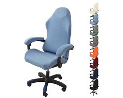 Stretchy Office Chair Cover With Zipper - Washable Rotating Computer Chair Protector