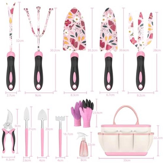 Tuinvriendinnen: 10-delige Tuinset met Bloemenprint - Perfecte Cadeaus voor Verjaardagen, Moederdag, Kerst en Pensionering — afbeelding 4