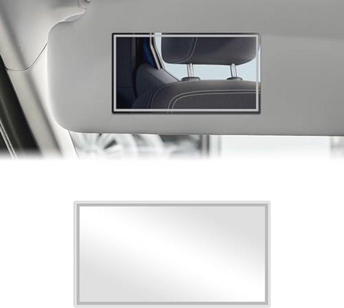 Auto Zonneklep Make-up Spiegel - Zelfklevende Cosmetische Spiegel voor Auto's en Trucks