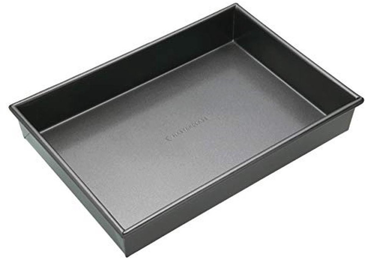Diepe Rechthoekige Bakvorm 35 x 24 cm - Antiaanbaklaag voor Perfecte Taarten