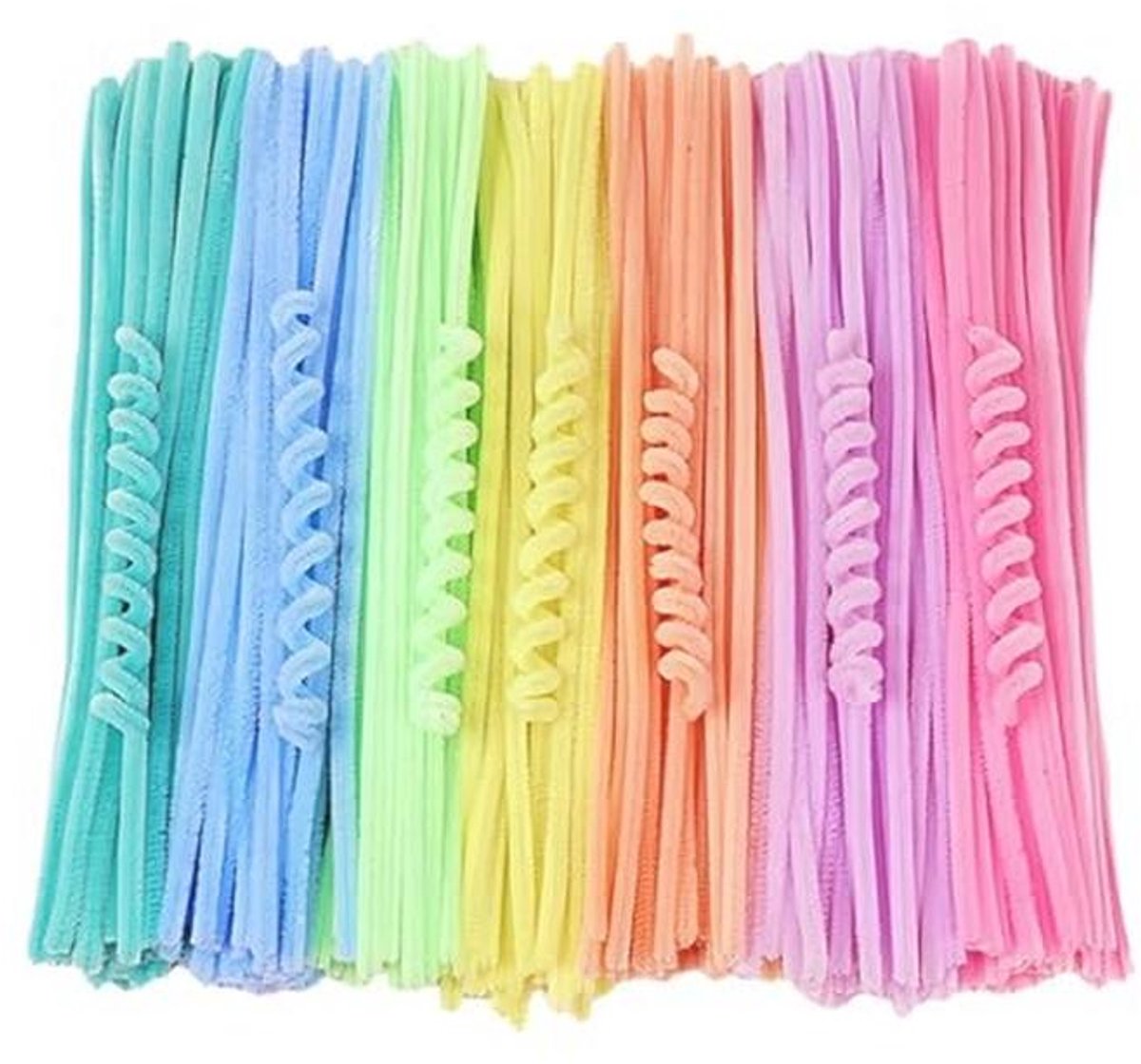 200 Stuks Pijp Reinigers Set voor Creatief Knutselen - 7 Kleuren, 30 cm