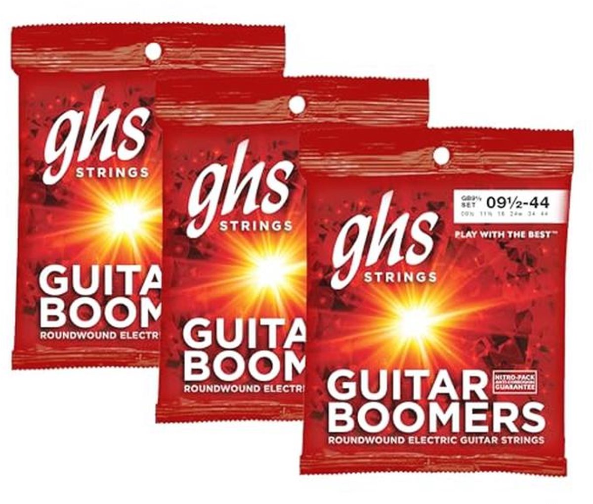 Extra Light Elektrische Gitaarsnaren 009.5-044 - 3-Pack