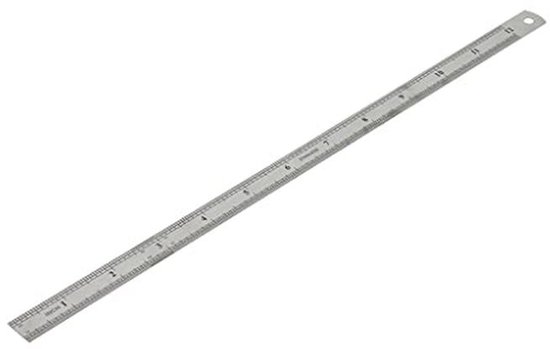 Ypo Ruler Metal Ruler 300 mm - Perfect for Measurement and DIY Tasks | bol