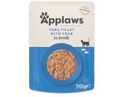 Natuurlijk Nat Kattenvoer met Tonijn en Krab - 12 x 70 g