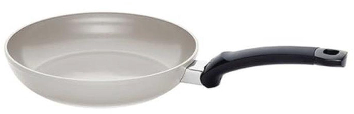 Keramische Kookpan met Antiaanbaklaag - 24 cm, Inductie, Warm Grijs