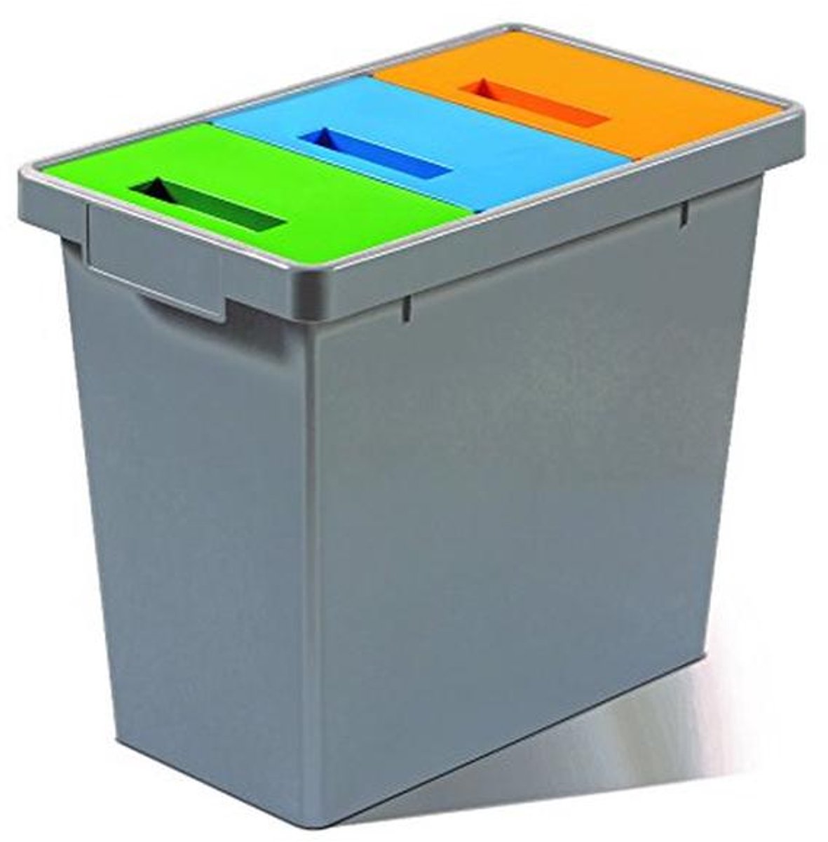 Afvalscheidingssysteem - Mini-modulesysteem - Afval scheiden - Veelzijdig en professioneel - 40 liter - Donkergrijs