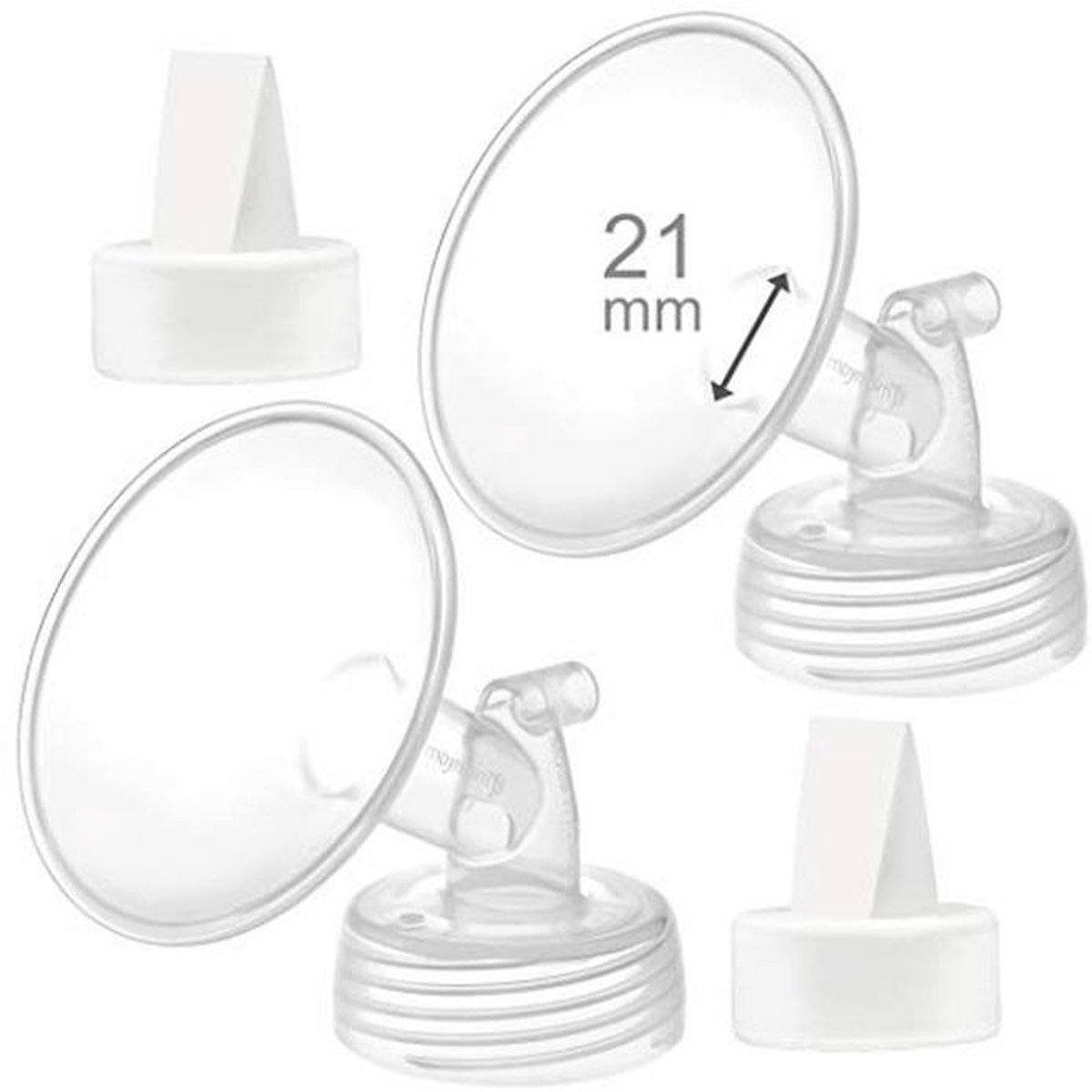 Flens en klep voor borstkolf - 21mm - Geschikt voor S1, S2 en 9 Plus